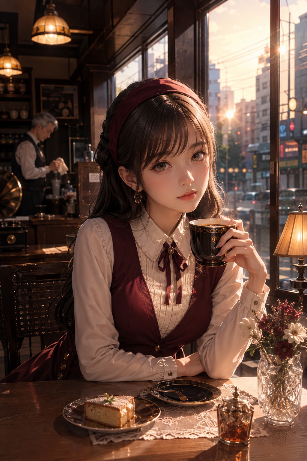純喫茶巡りする女の子