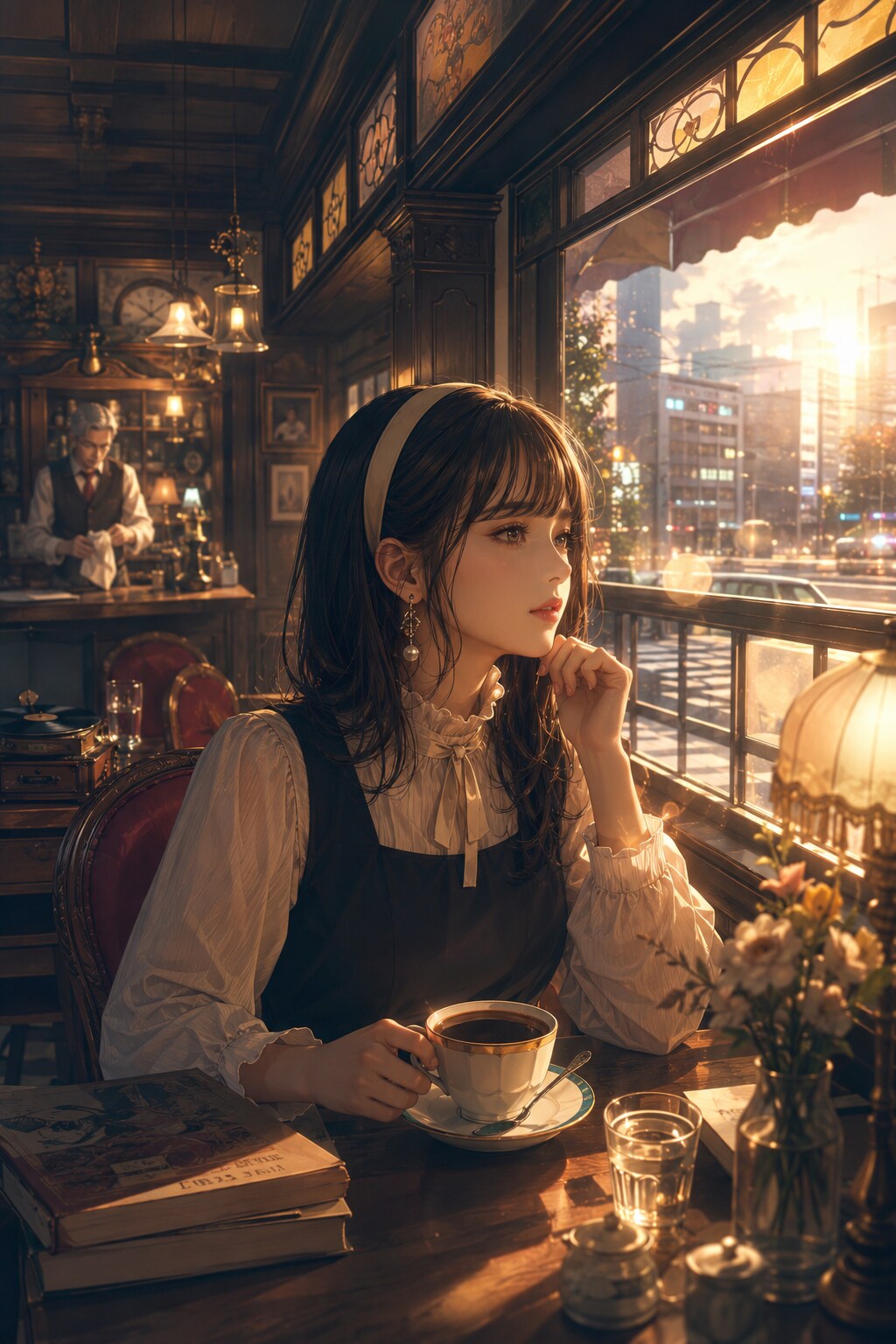 純喫茶巡りする女の子