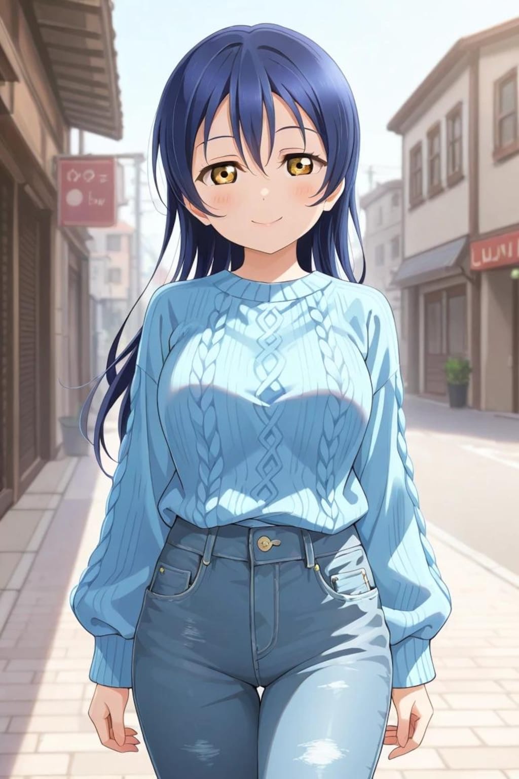 μ'sメンバーのおっぱいチャレンジ+α(園田海未編)