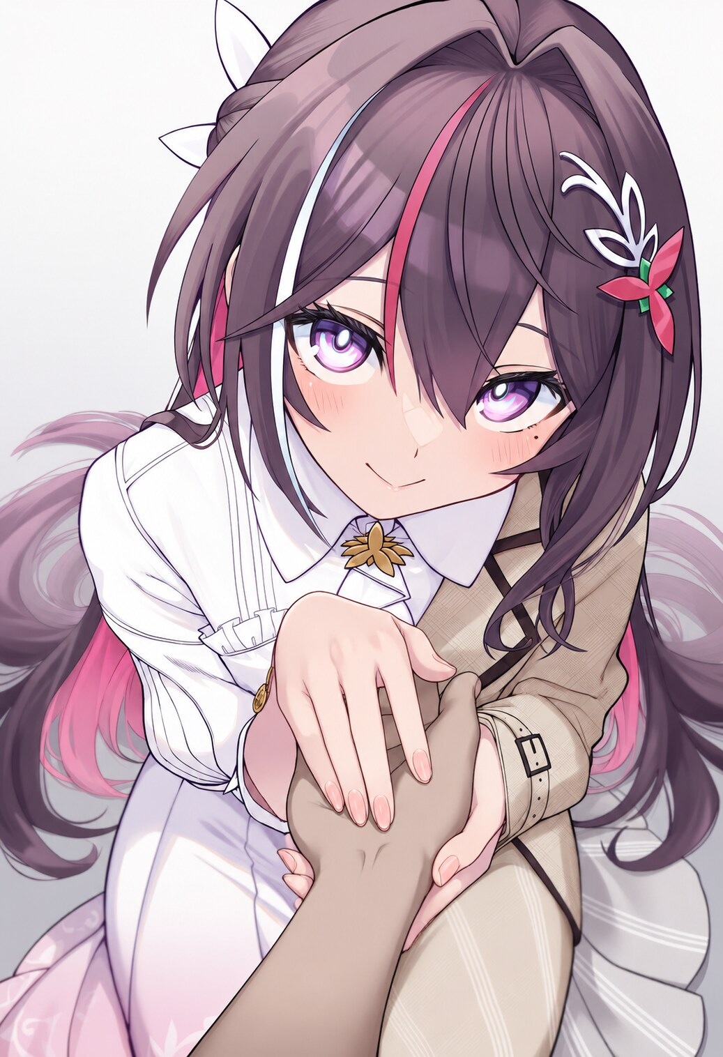 あずきちの手あったかい…