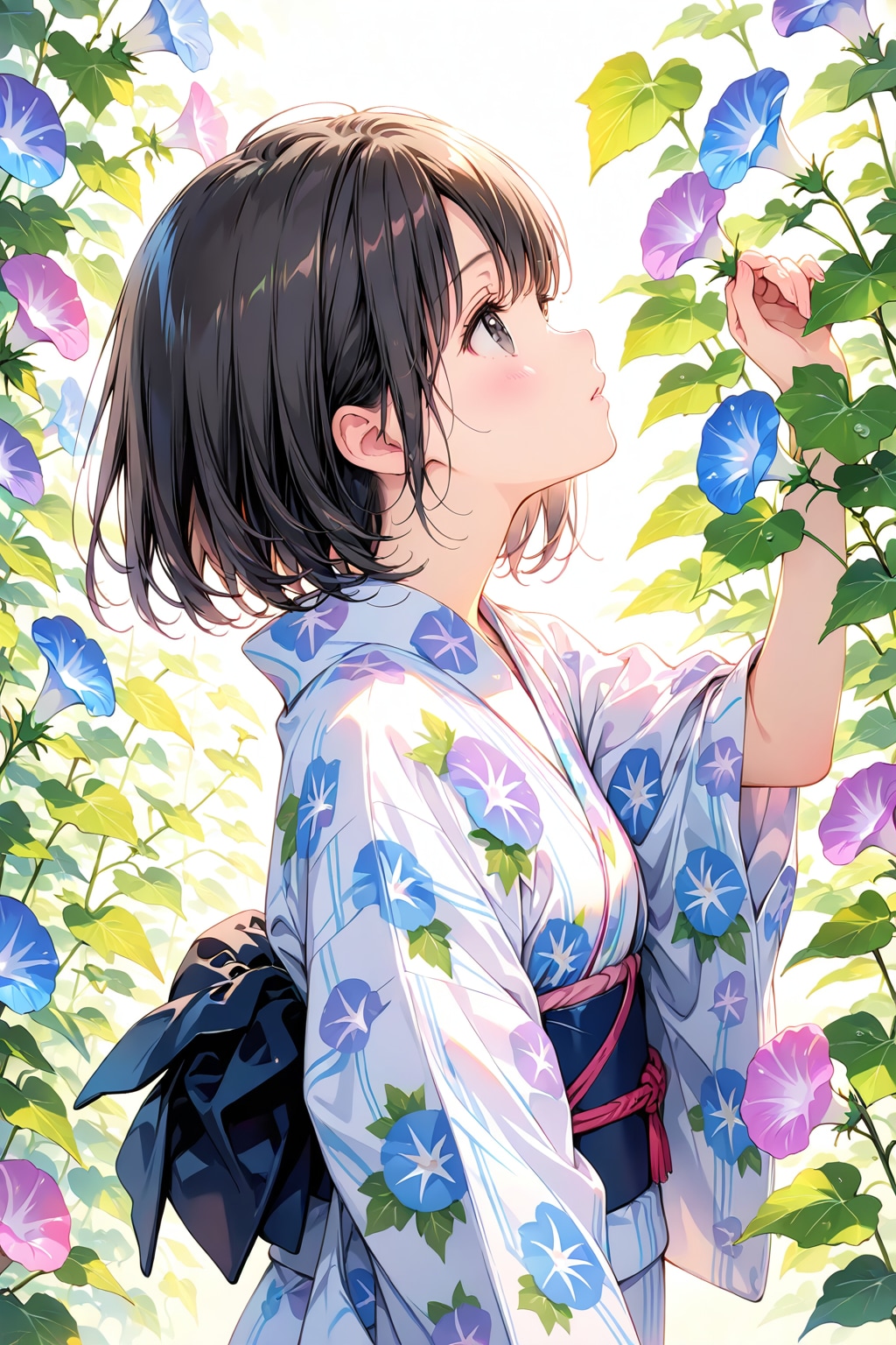 朝顔(LARIMAR)(4) | の人気AIイラスト・グラビア