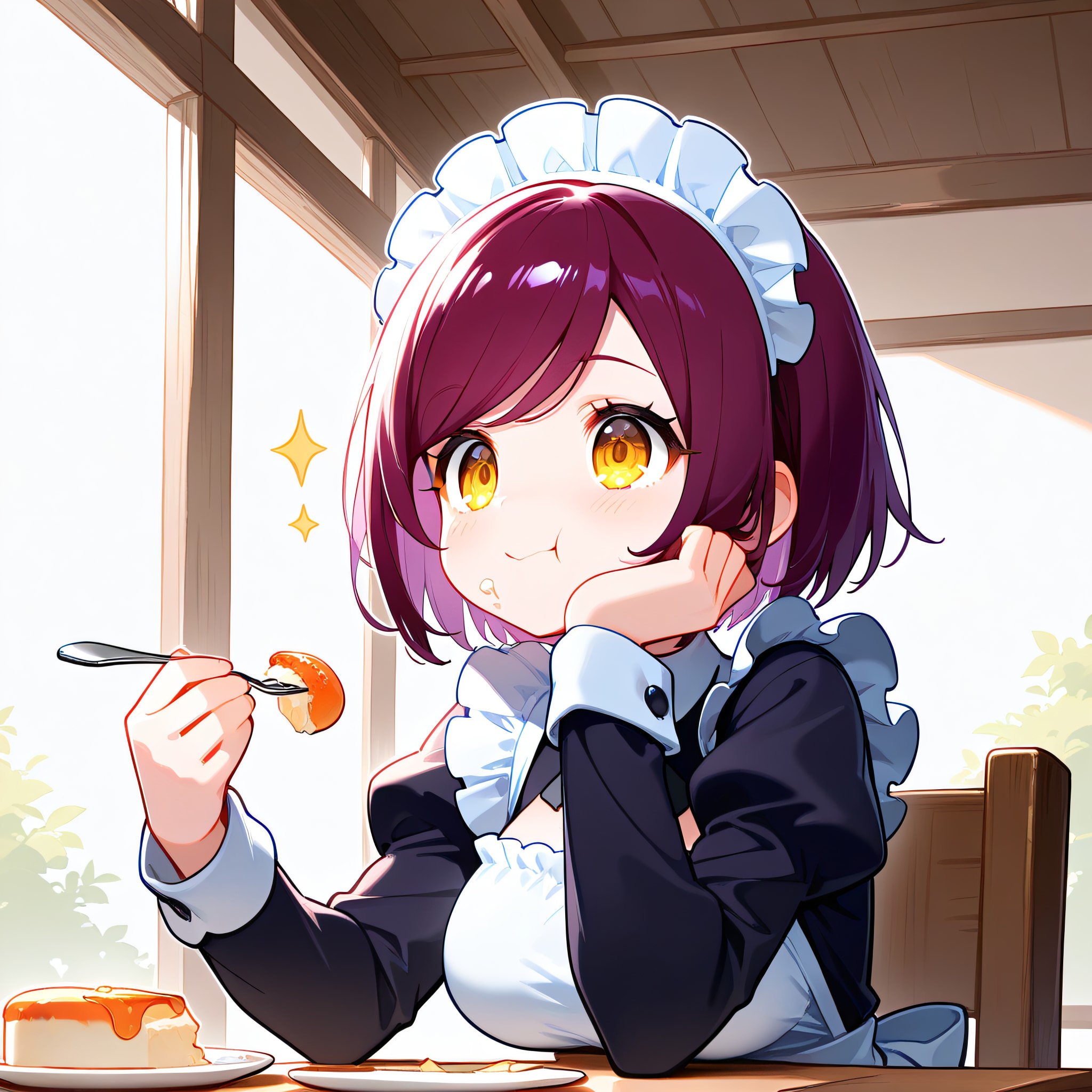 こんにちは（挨拶メイドの芽衣ちゃん） | の人気AIイラスト・グラビア