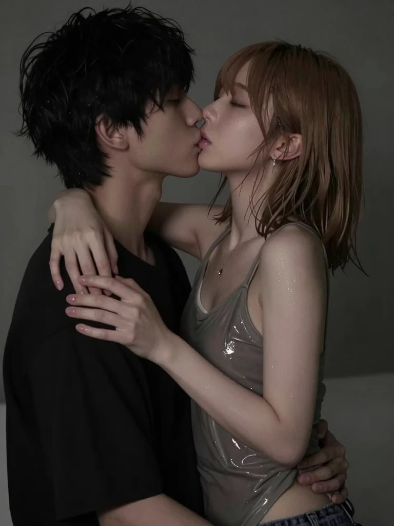 抱きしめたり、キスしたり