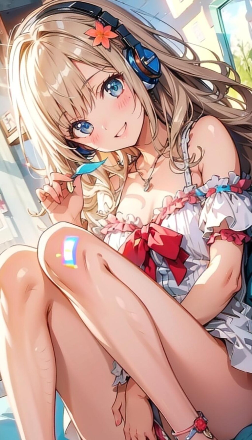 ♬音楽少女（ヘッドフォン）1 『良い曲だよ♪一緒に聴こ♪』