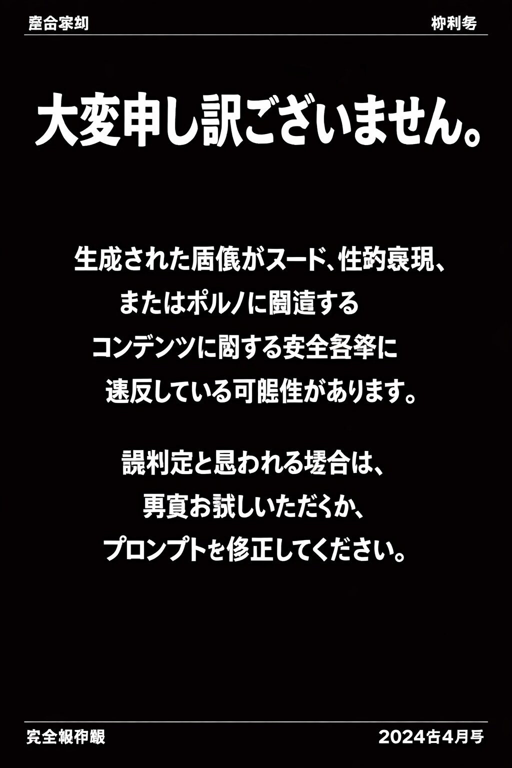 チャレンジ失敗