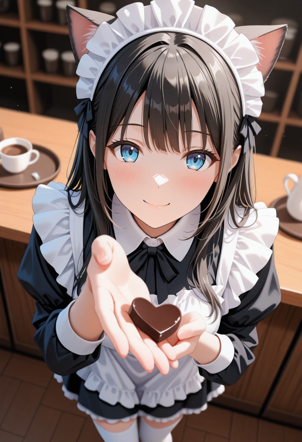 猫耳メイドからの「happy valentine」