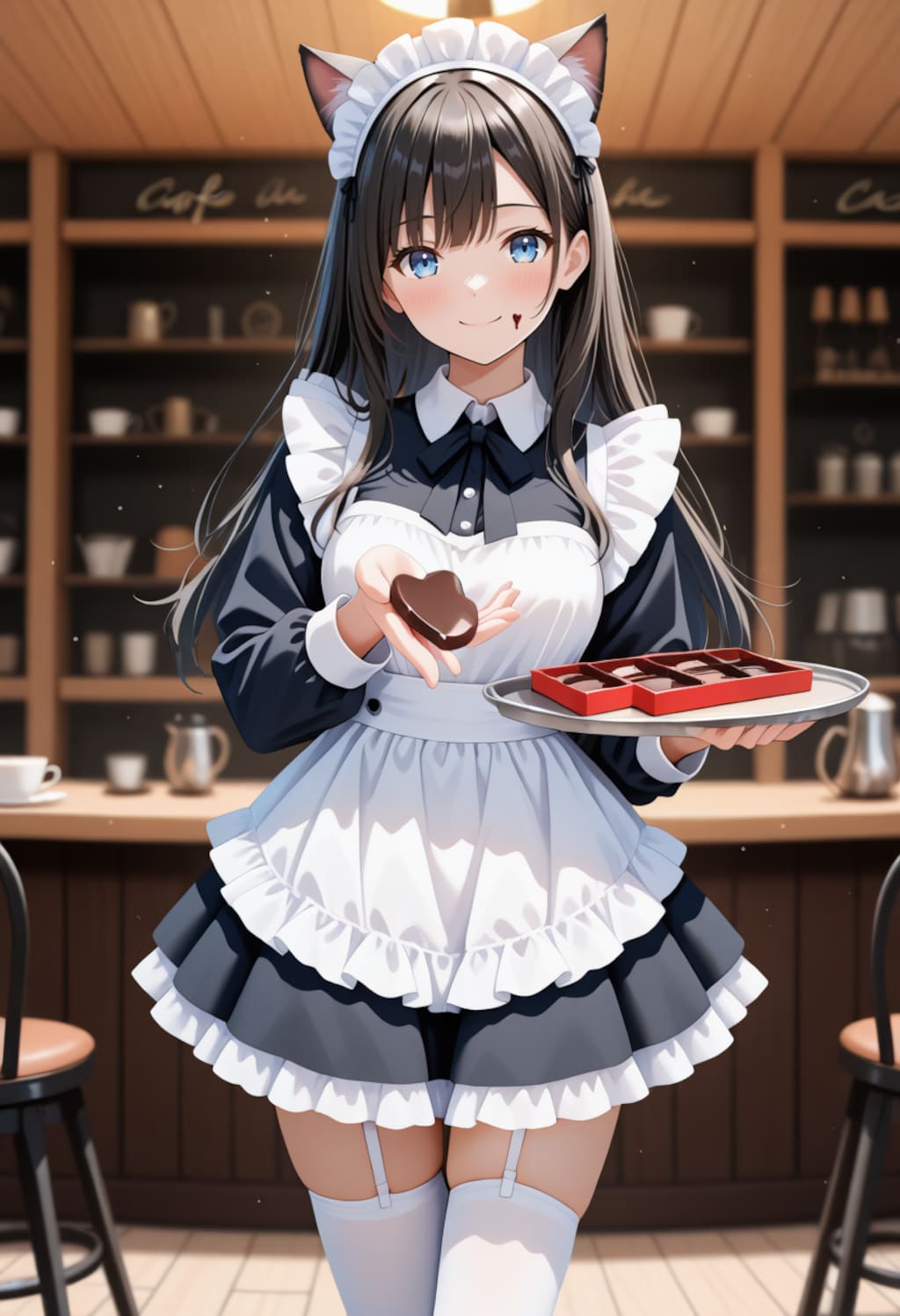 猫耳メイドからの「happy valentine」