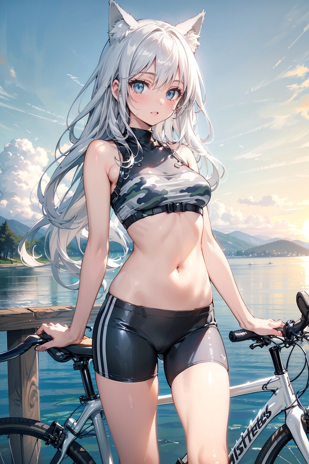 でっかい湖だなぁ🐺✨