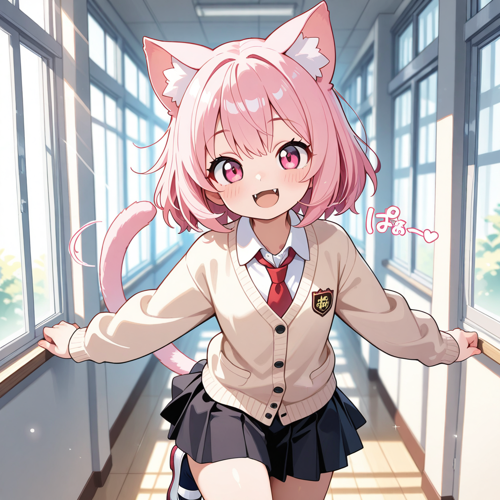 私立聖寧女学院の中等部に入学したうちのねこちゃん！！