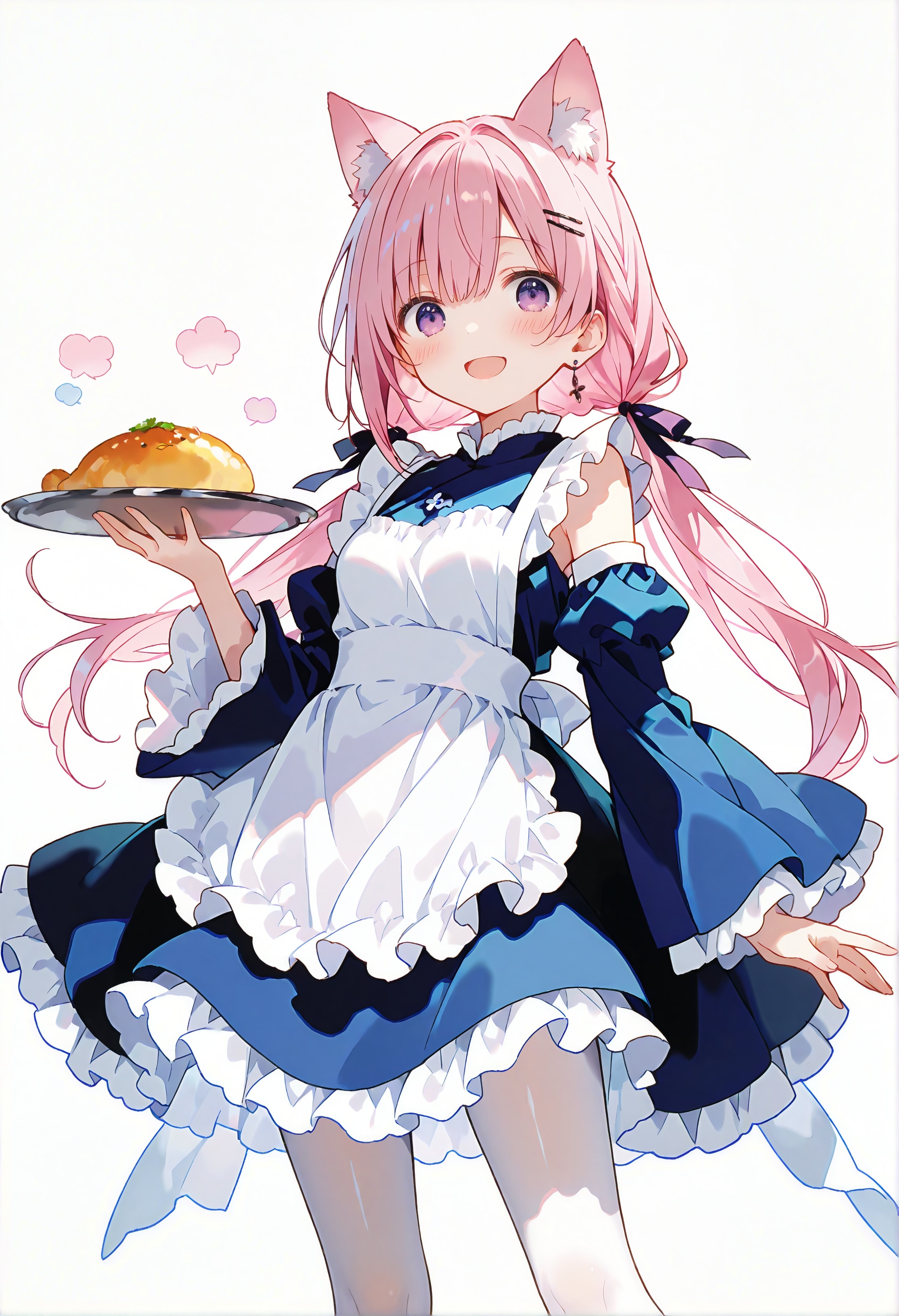 ウェイトレス猫耳桃香 | の人気AIイラスト・グラビア