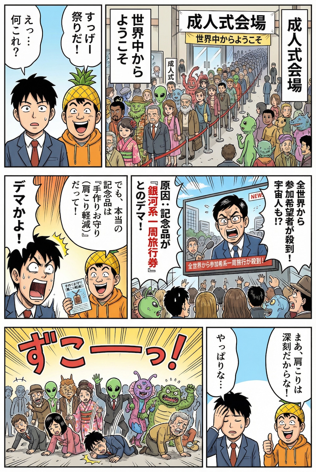 AI丸投げ成人式漫画