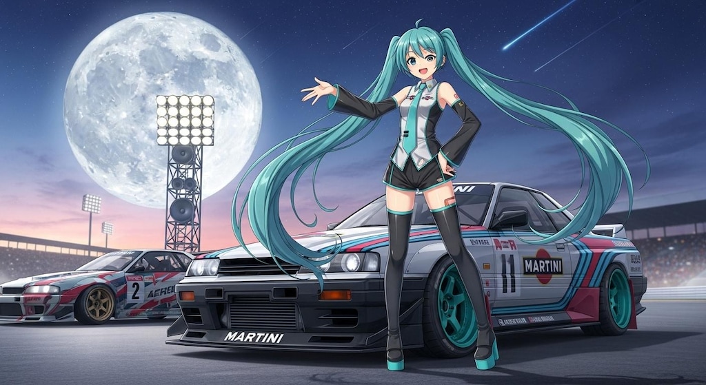 初音ミクとR31レーシングカー