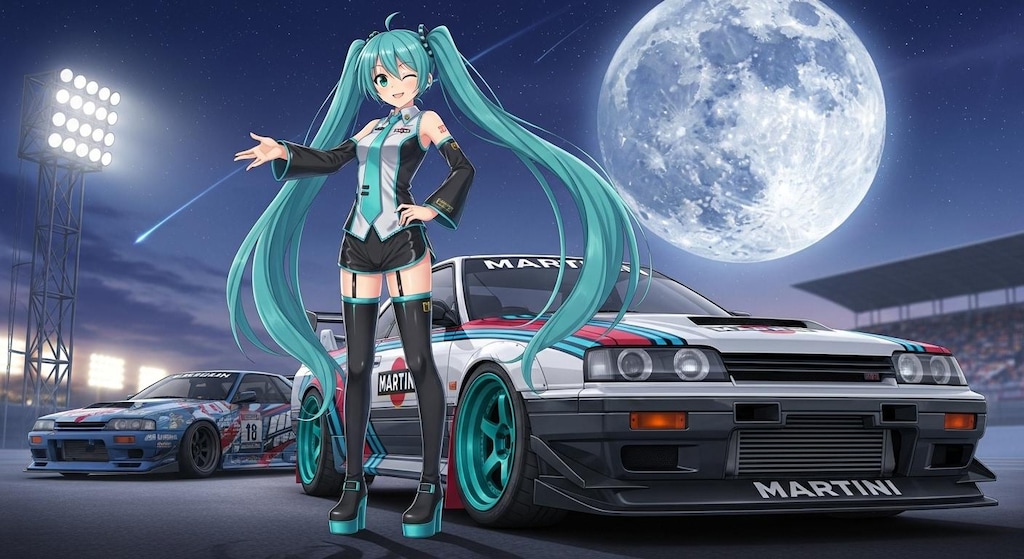 初音ミクとR31レーシングカー