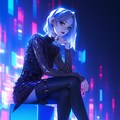 お座りネオン姉さん 6枚目
