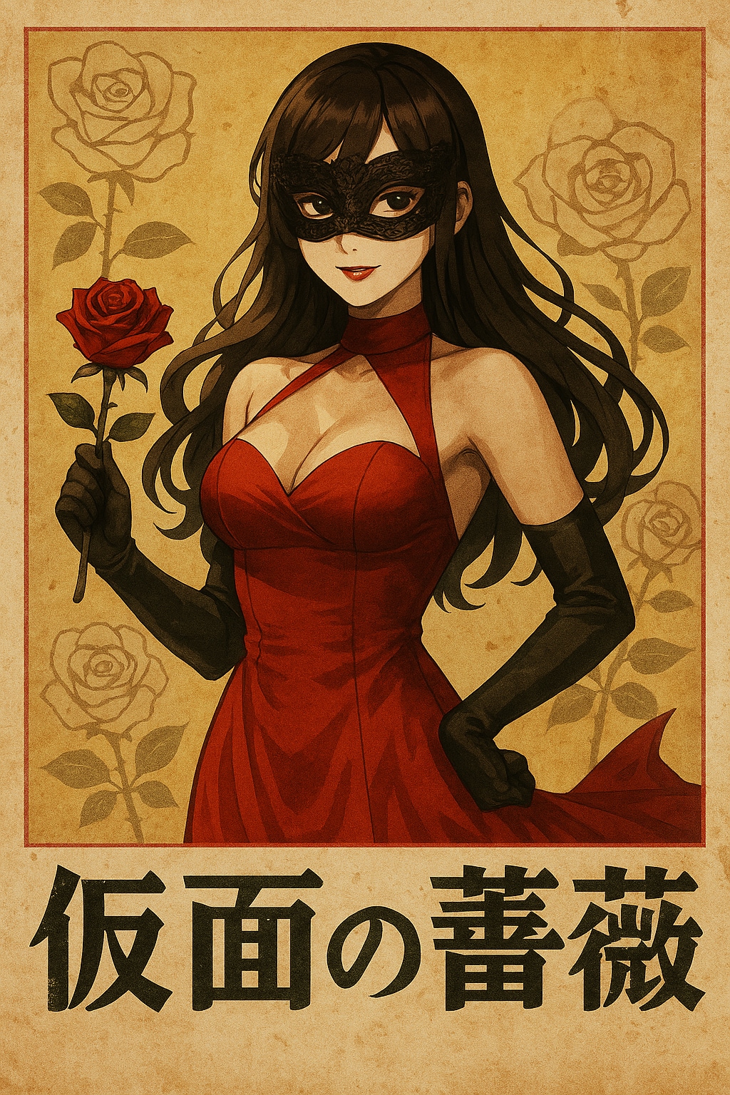 [昭和レトロ] 仮面の薔薇 ― 幻の銀幕怪盗