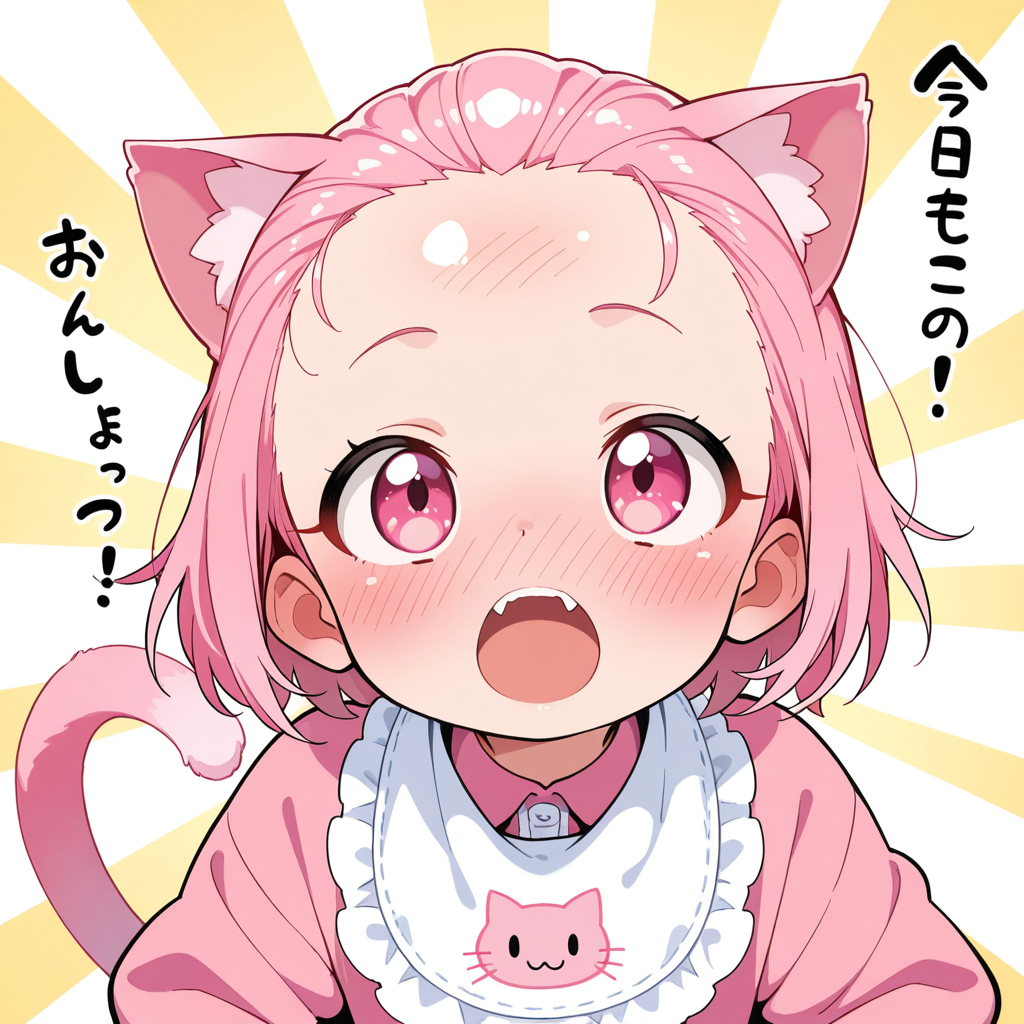 おでこねこちゃん