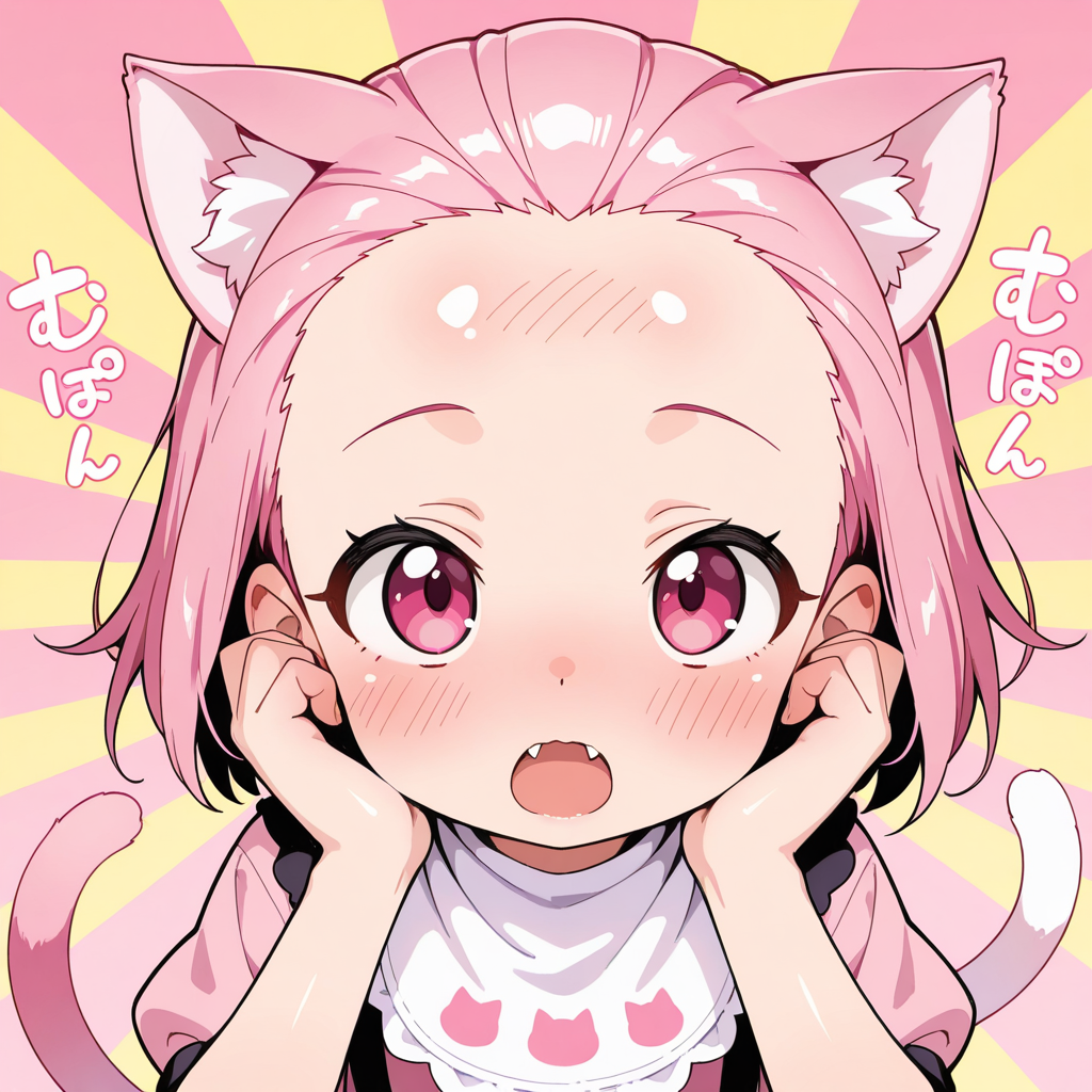 おでこねこちゃん