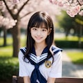 桜＋菜の花＋セーラー服=春爛漫2(12枚) 6枚目