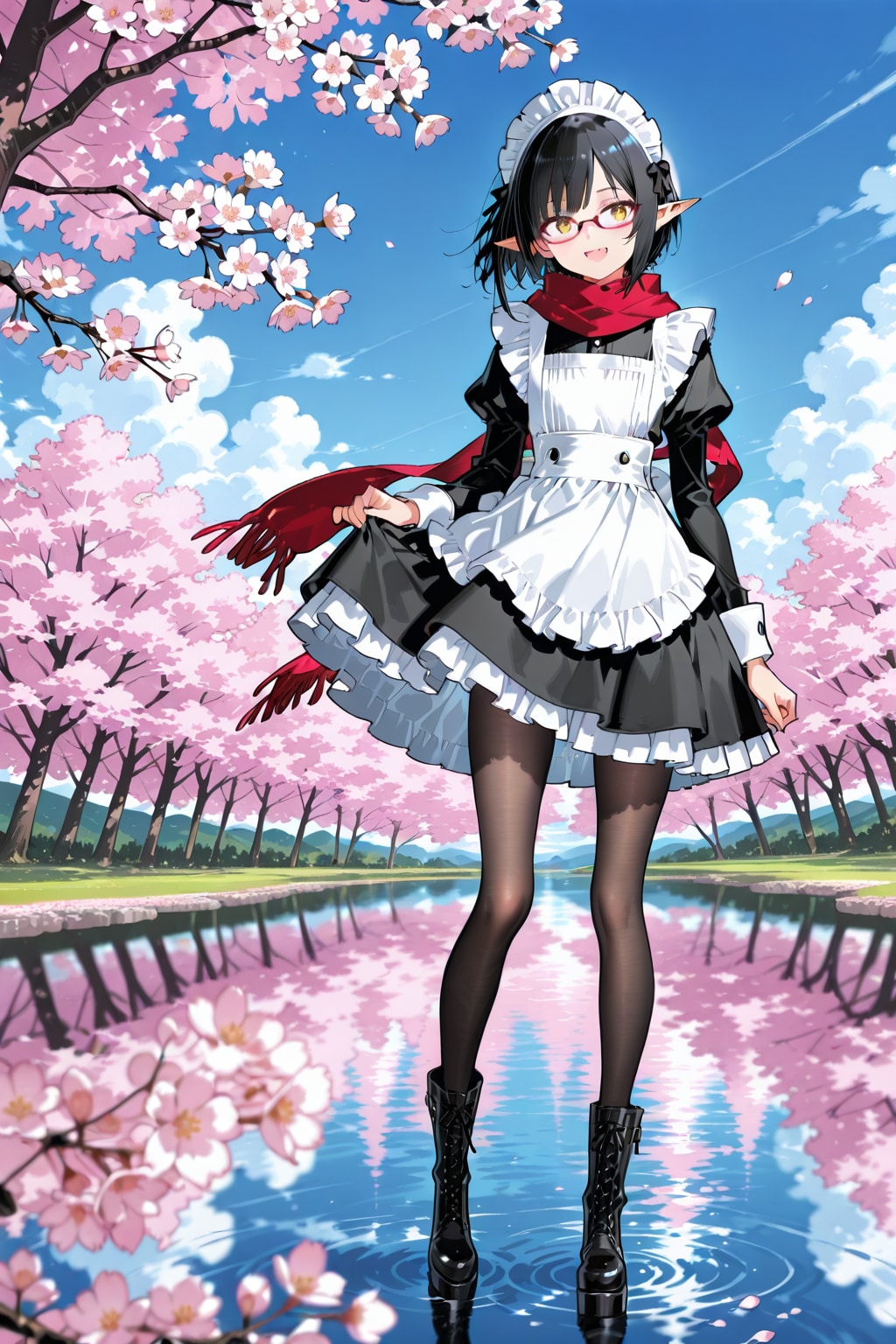 湖とイズミちゃん | の人気AIイラスト・グラビア