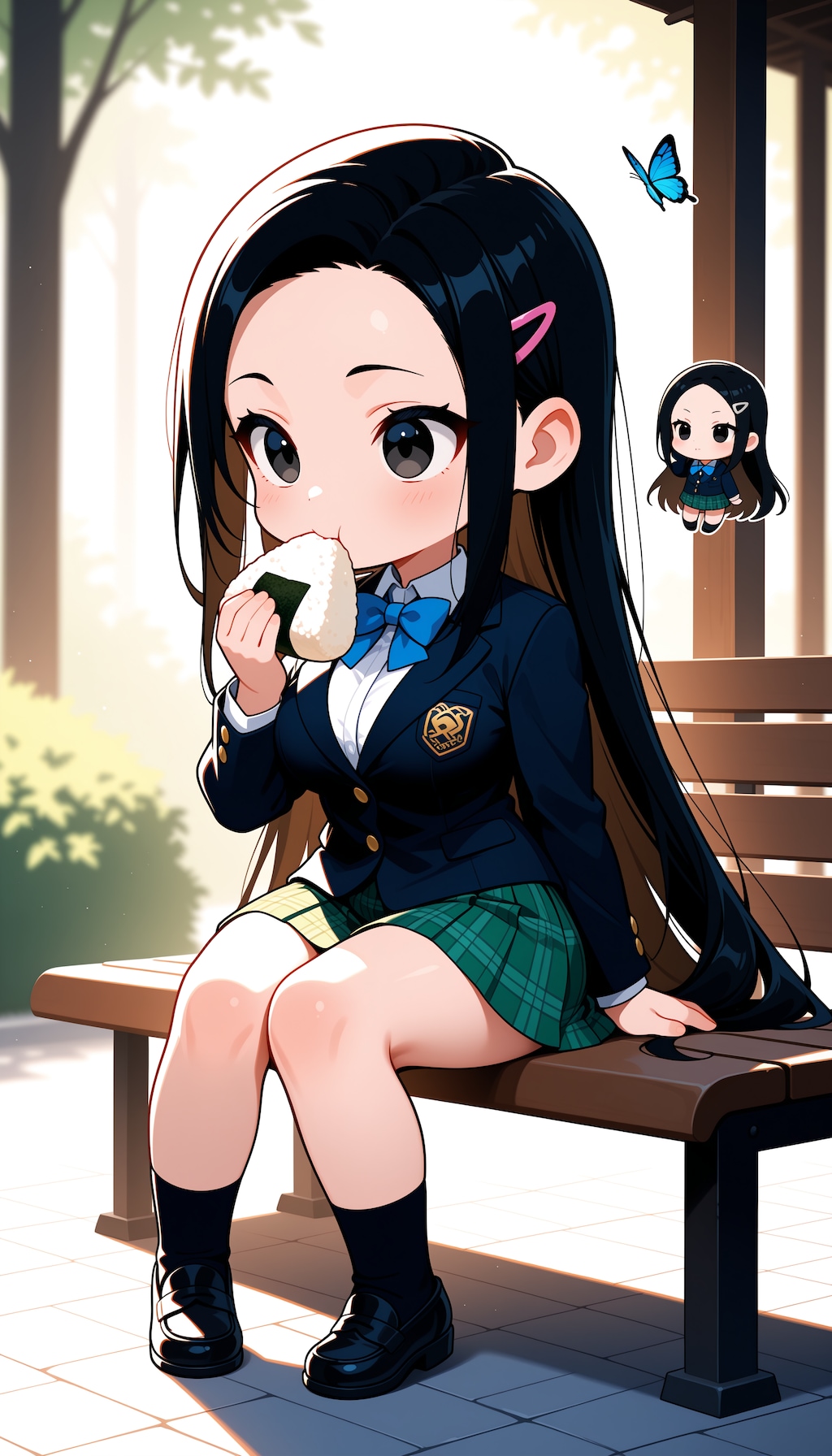 【うちの子、いさみん】おにぎり食べる