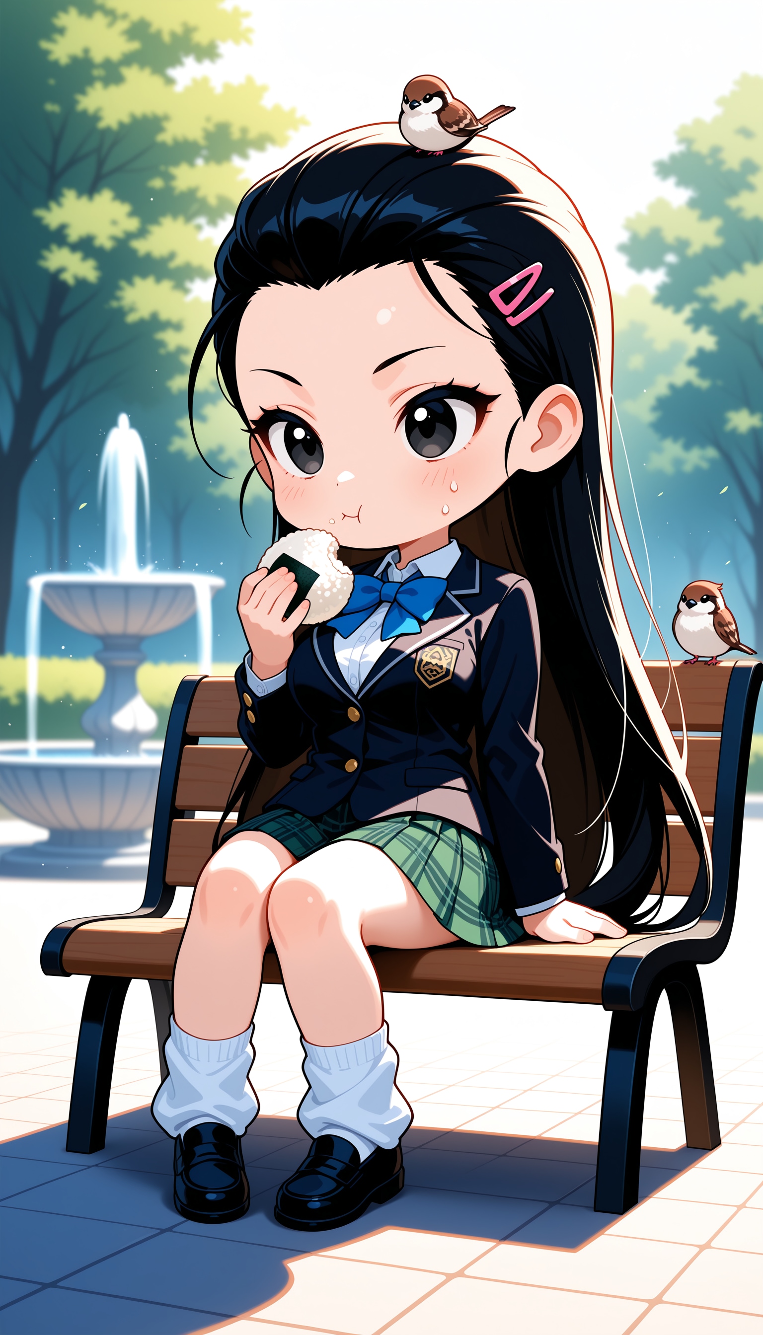 【うちの子、いさみん】おにぎり食べる