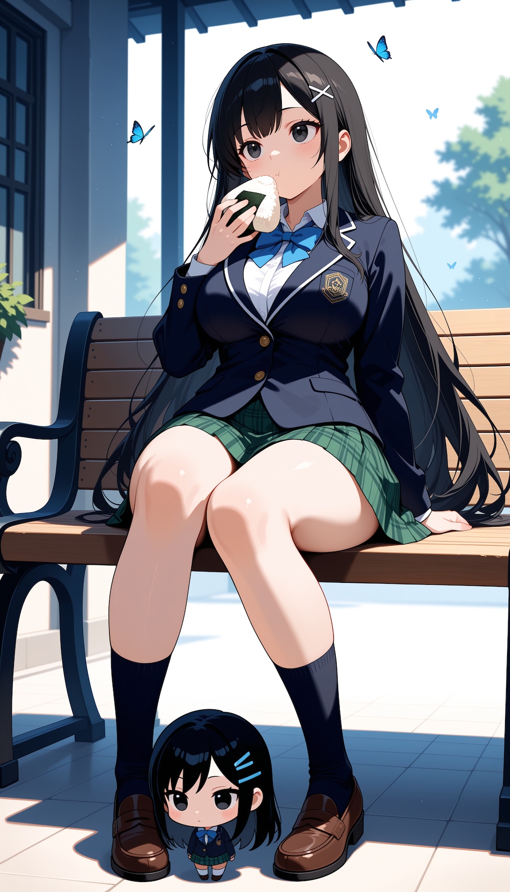 【うちの子、いさみん】おにぎり食べる