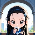 【うちの子、いさみん】おにぎり食べる 2枚目