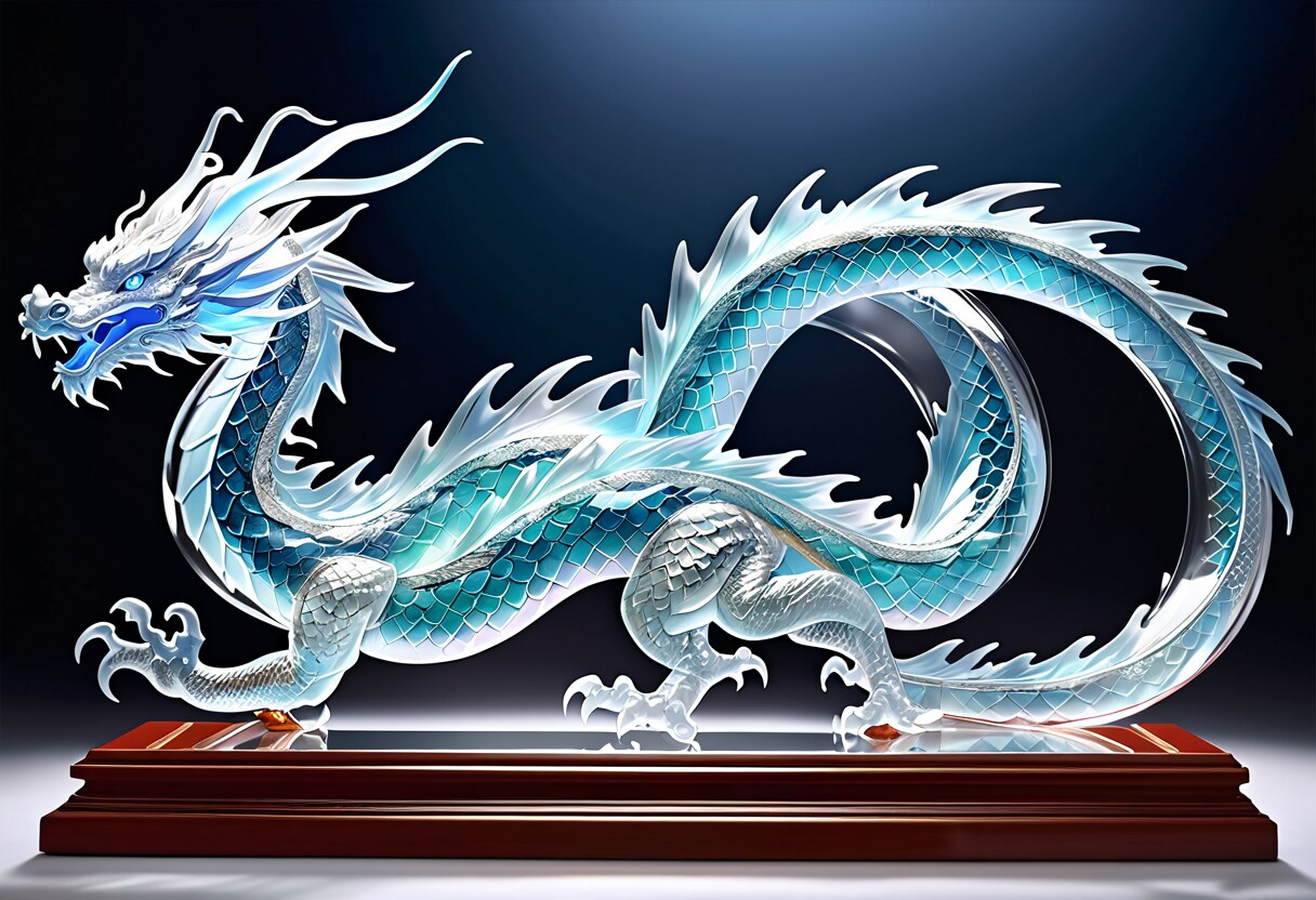 水晶の龍 #1 | の人気AIイラスト・グラビア