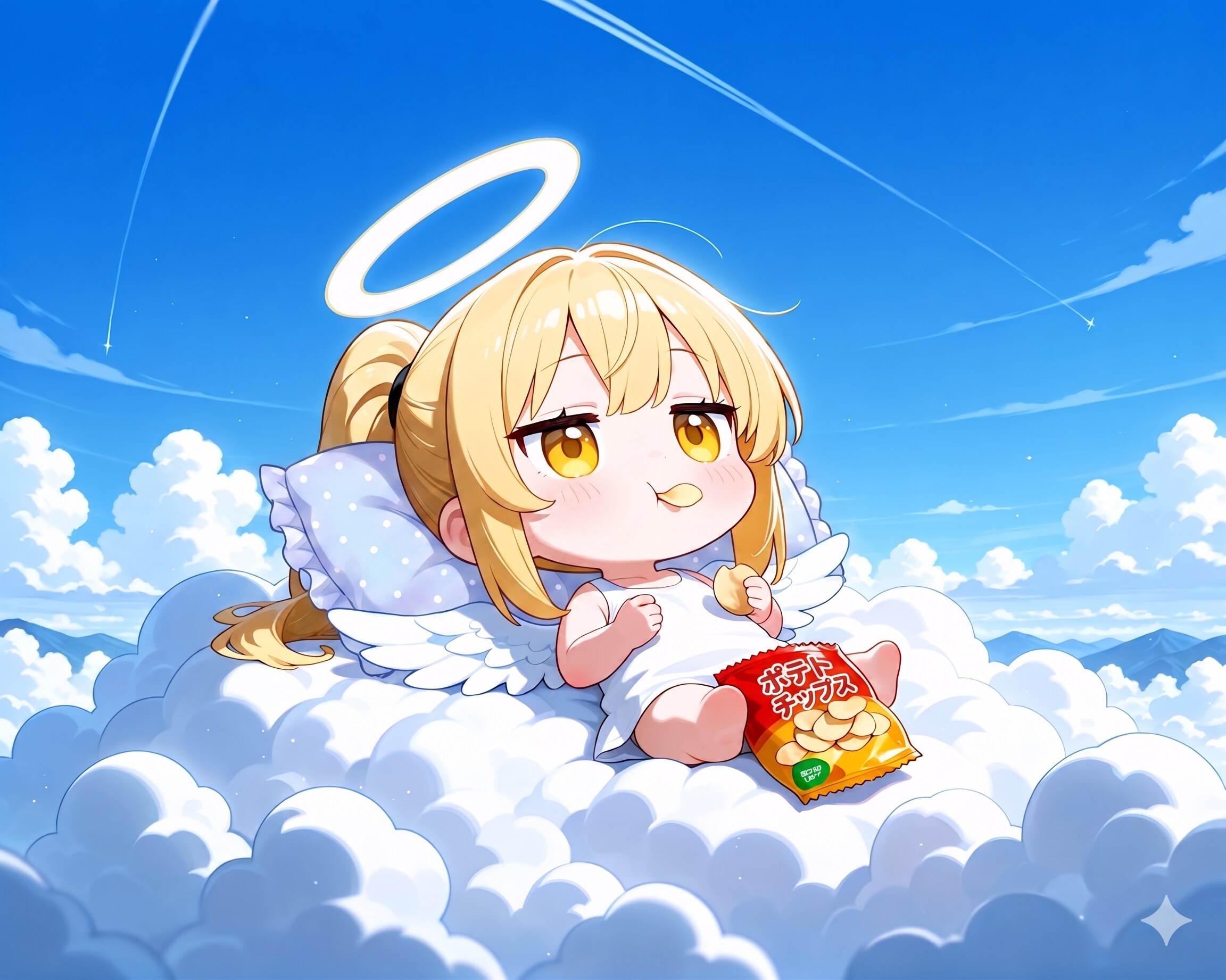 おさぼり駄天使ちゃん | の人気AIイラスト・グラビア