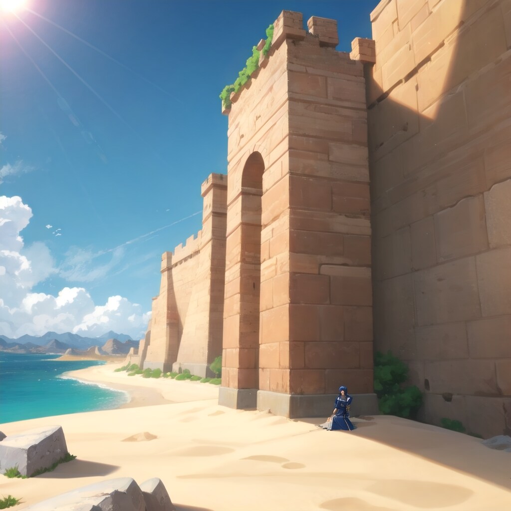 砂漠の中の城塞都市 | の人気AIイラスト・グラビア