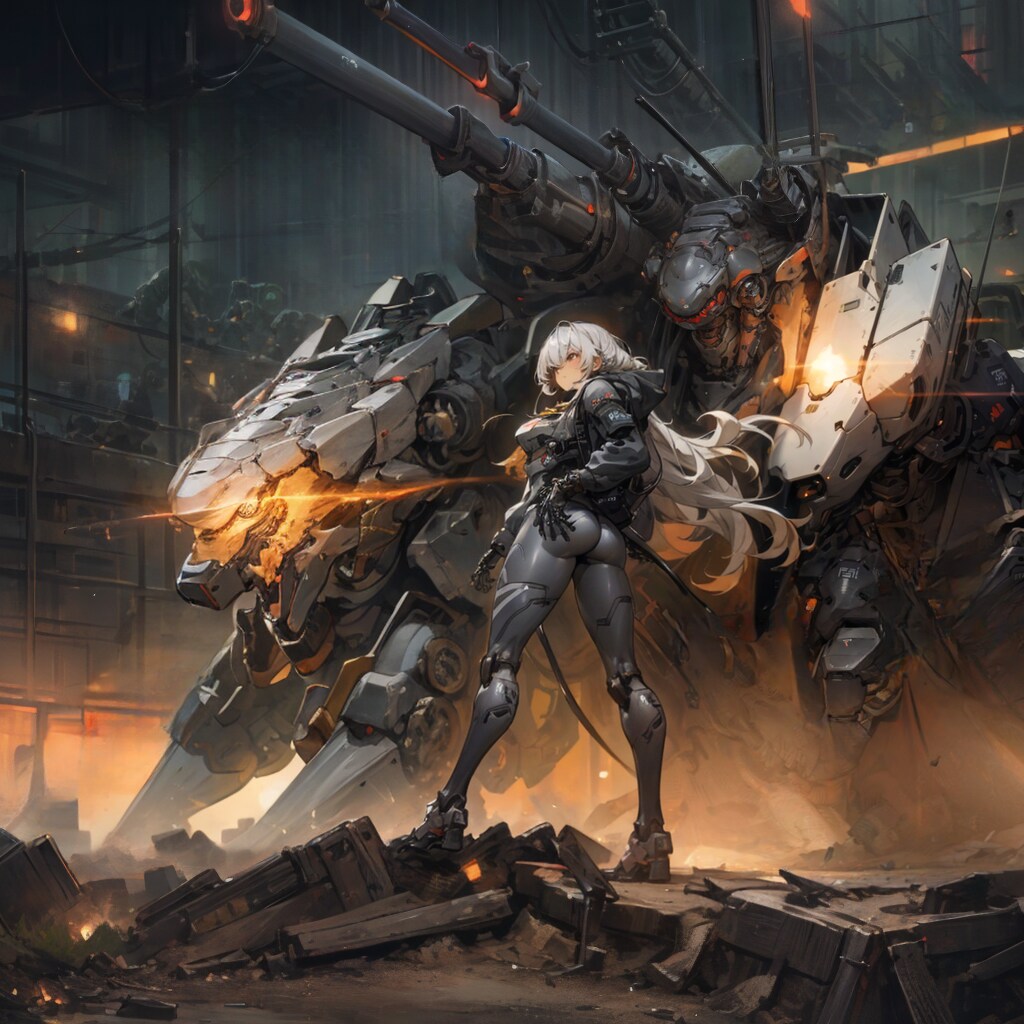 Girl and Robot1070 | の人気AIイラスト・グラビア