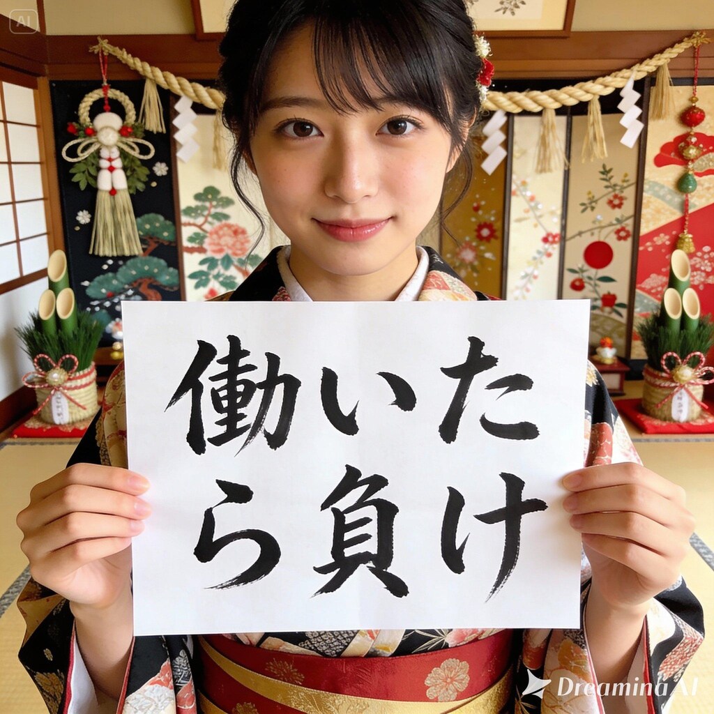 新年の書き初め