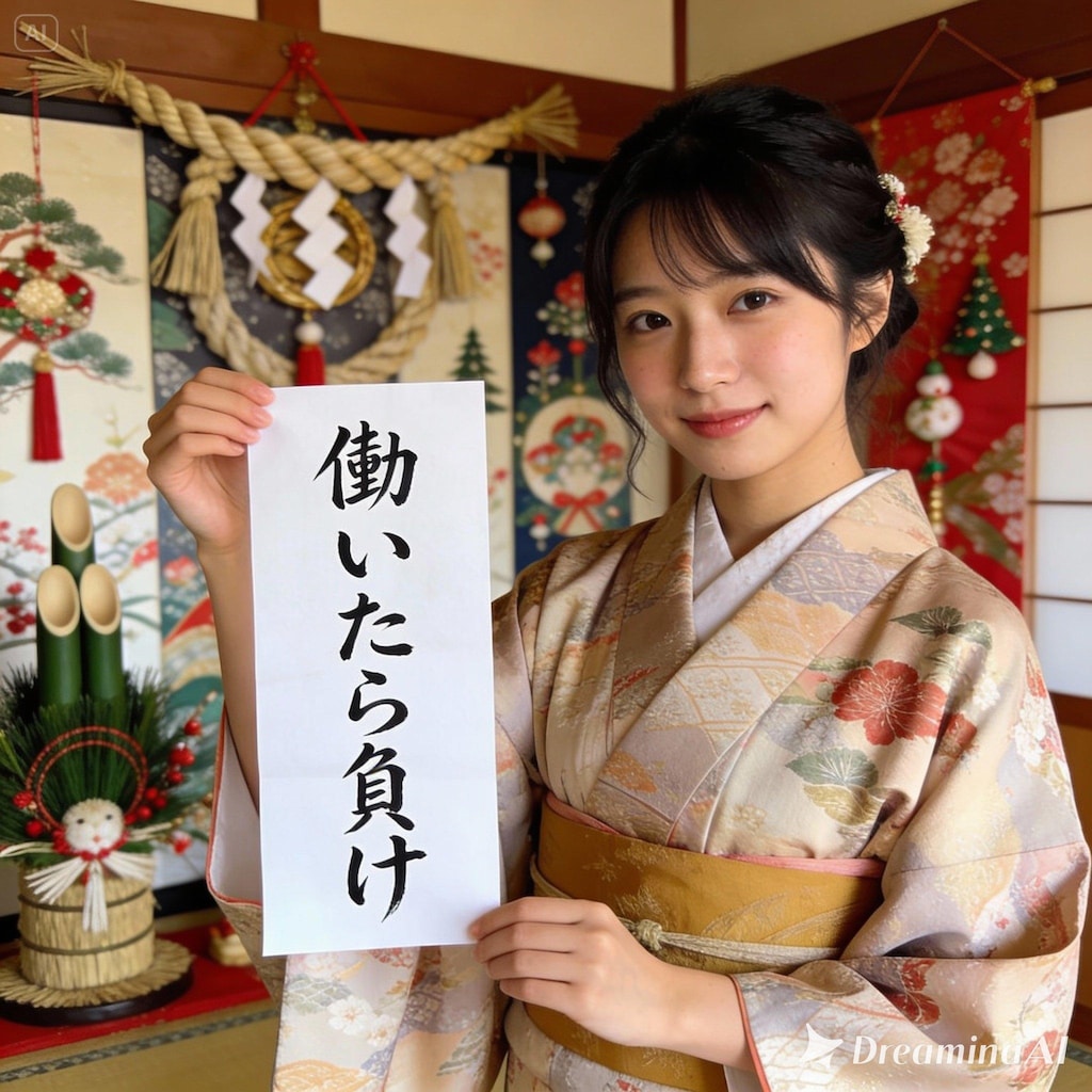 新年の書き初め