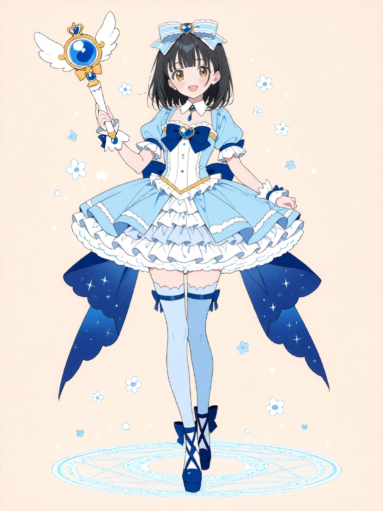 【企画投稿】魔法少女 美湖ちゃん、変身解除！【R-18 パラパライラスト】