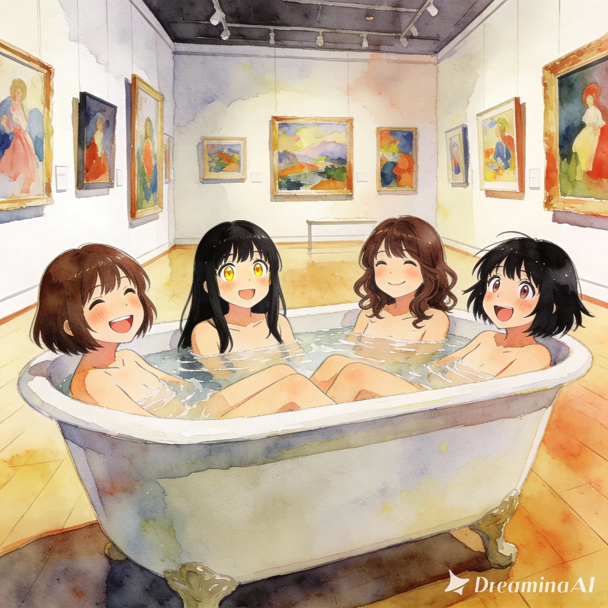 ウチらも美術品ー♪