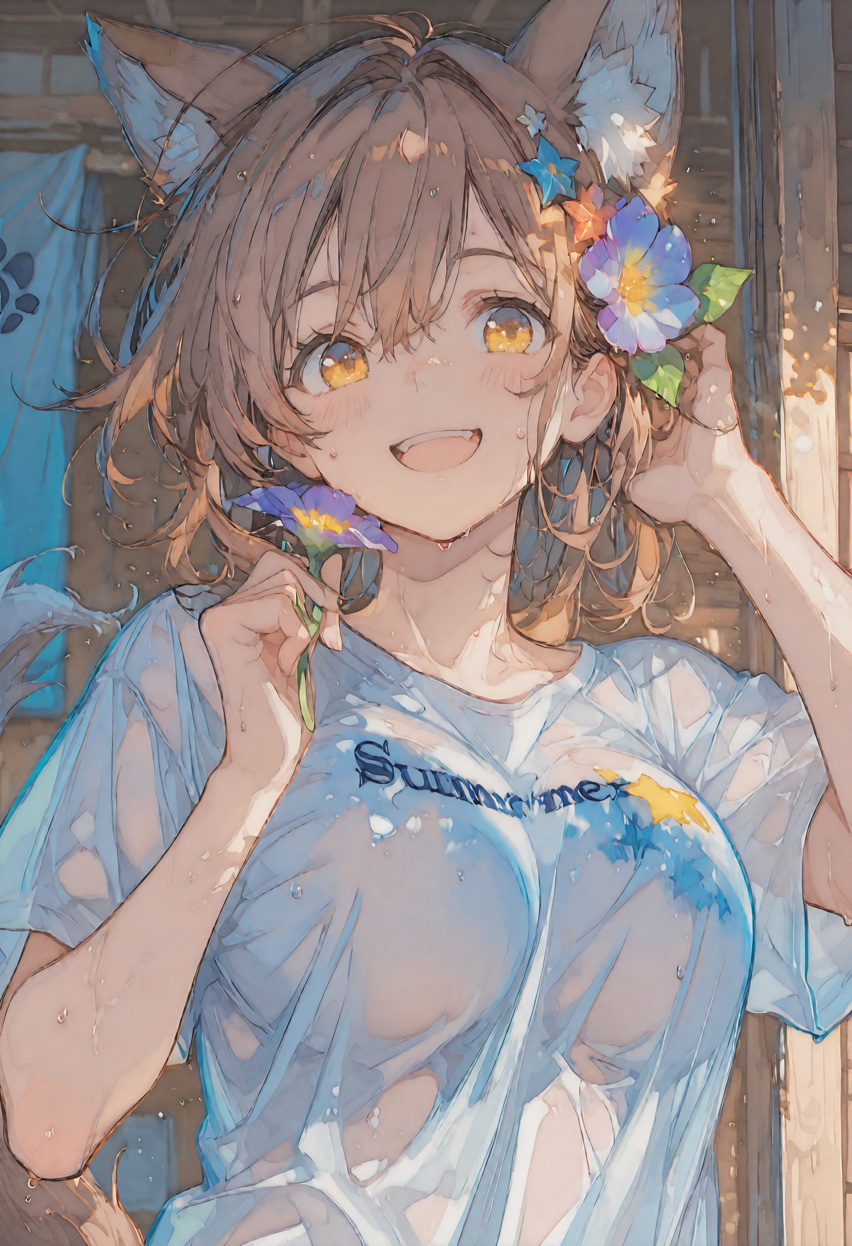 けもみみ娘 | の人気AIイラスト・グラビア