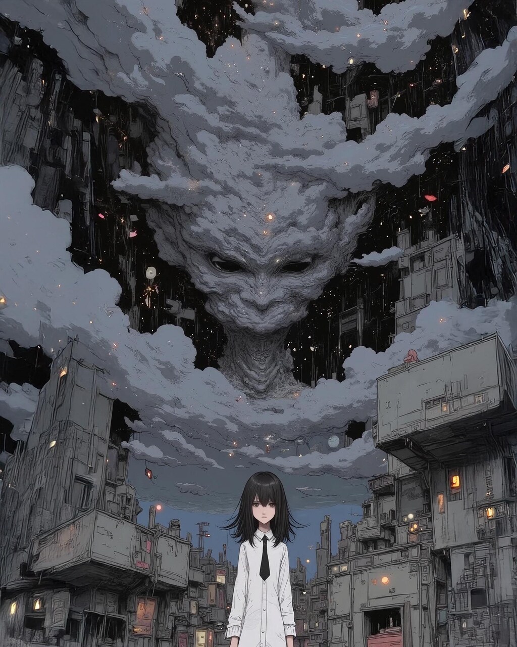 魔神に汚染された街