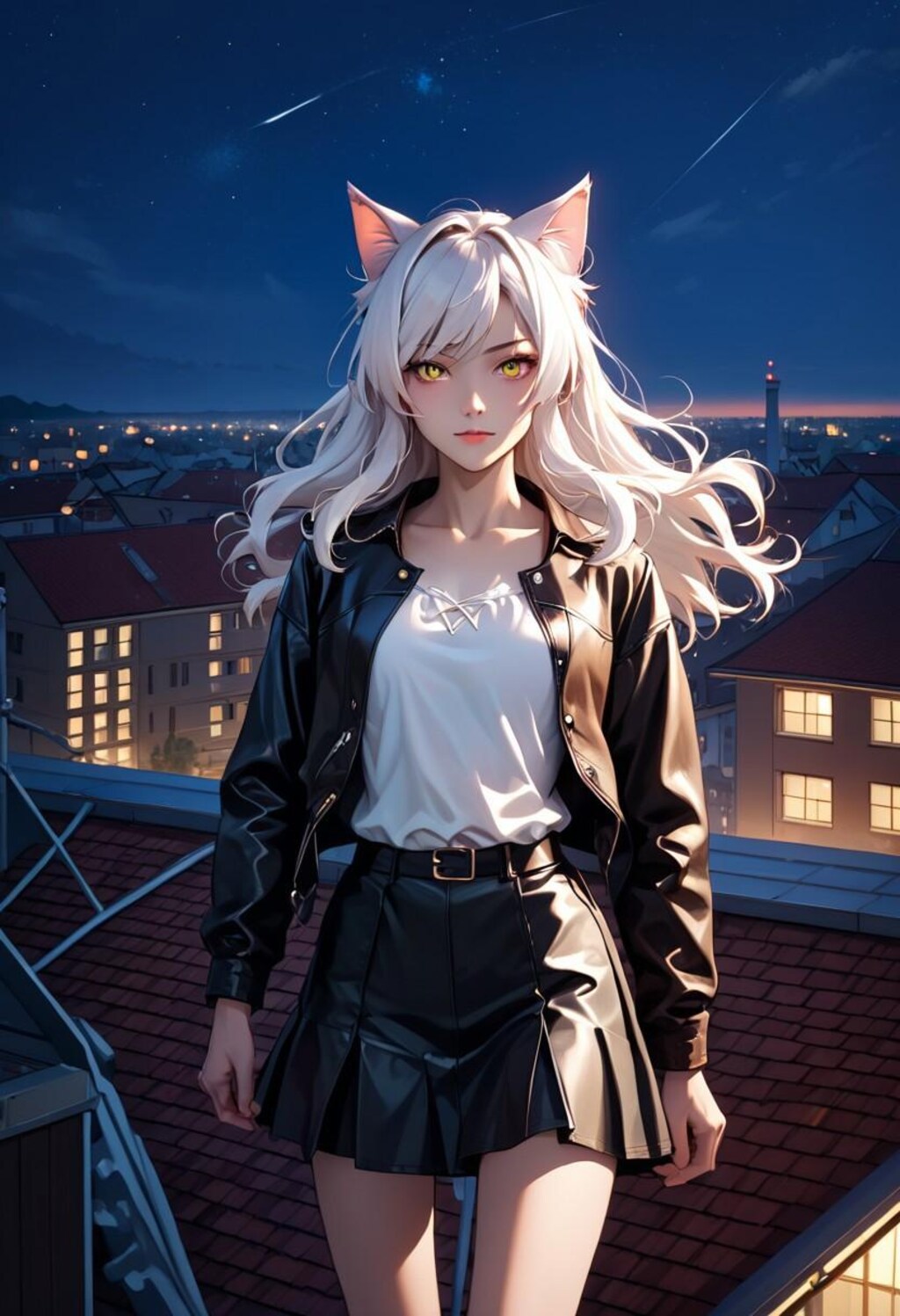 ベランダに猫娘が現れたっ