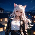 ベランダに猫娘が現れたっ 9枚目