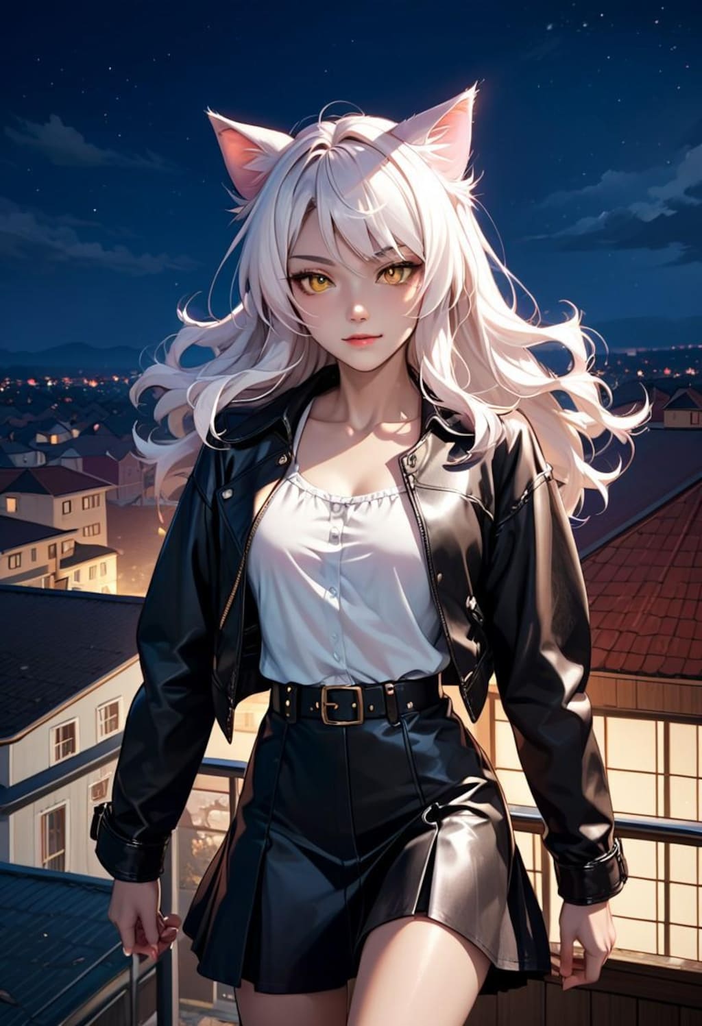ベランダに猫娘が現れたっ