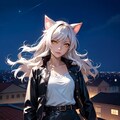 ベランダに猫娘が現れたっ 3枚目