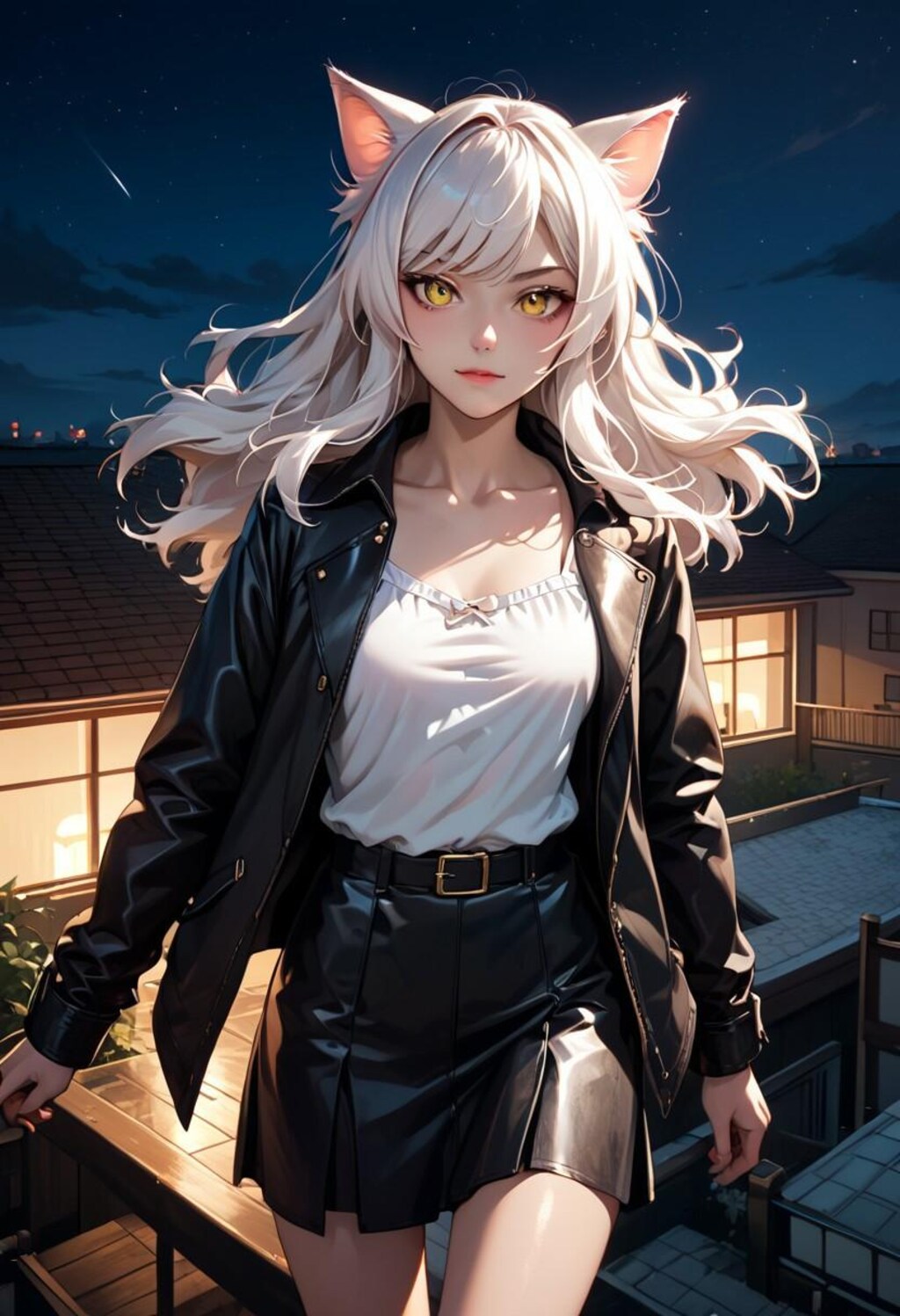 ベランダに猫娘が現れたっ