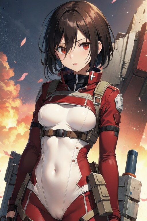 SE_V4_Bで生成したぴっちりスーツミカサ