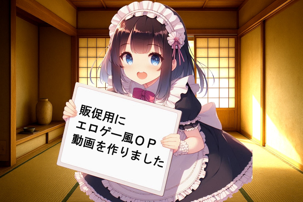 お題：理想の部屋（お題と関係ないですが販促用PVをエロゲー風OPに作り直しました）