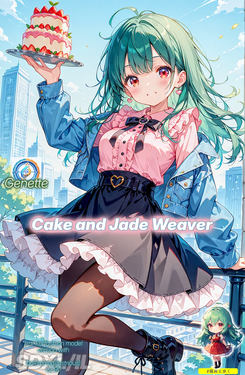 翡翠の織り手とケーキ