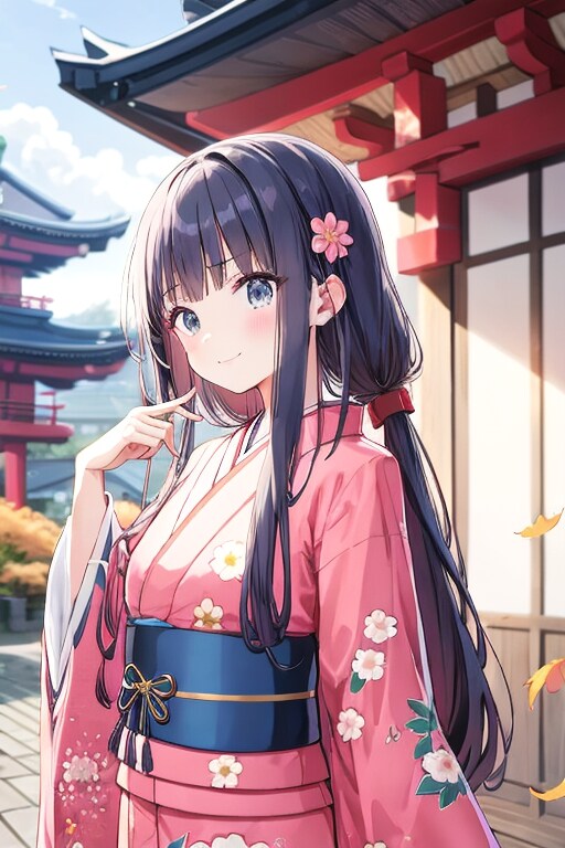 和装女子　教育にて