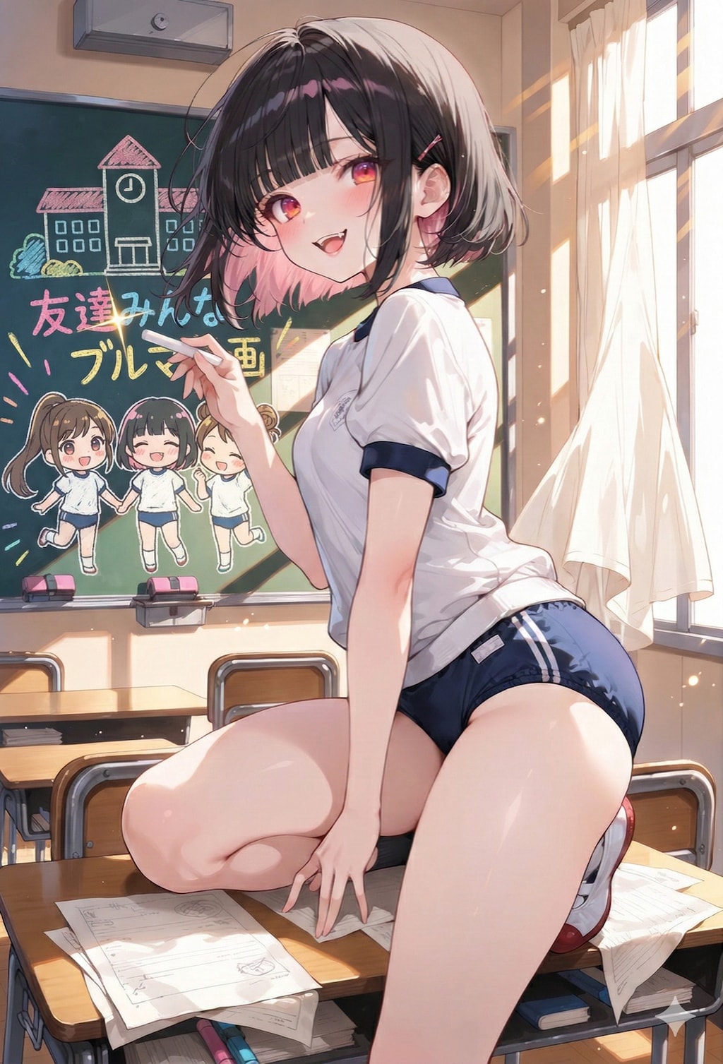 友達みんなブルマ計画 ~ 黒髪ボブのブルマ娘９７ ~