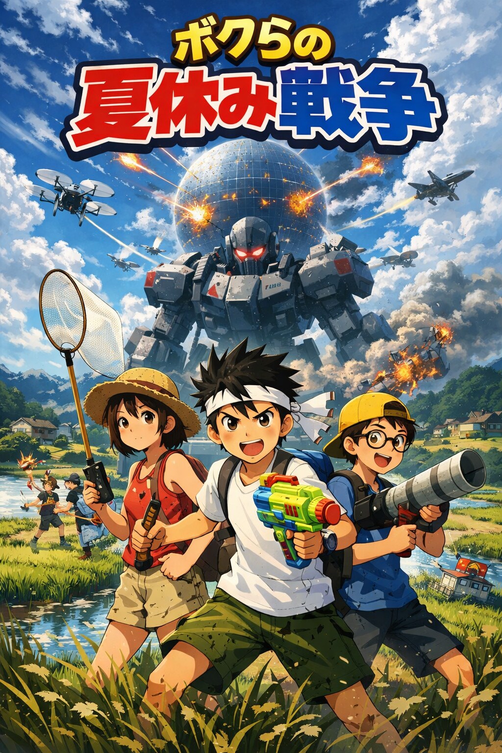 ボクらの夏休み戦争 | の人気AIイラスト・グラビア