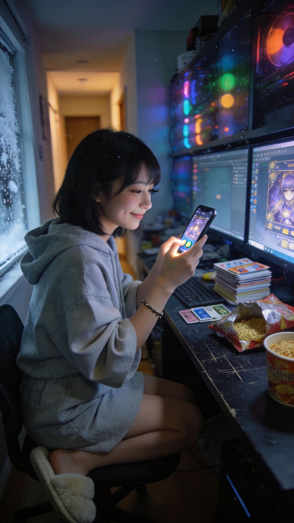 Rainbow Lights Across the Gamer’s Room