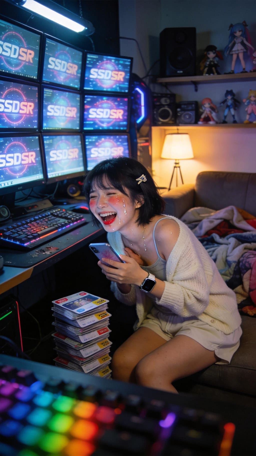 Rainbow Lights Across the Gamer’s Room